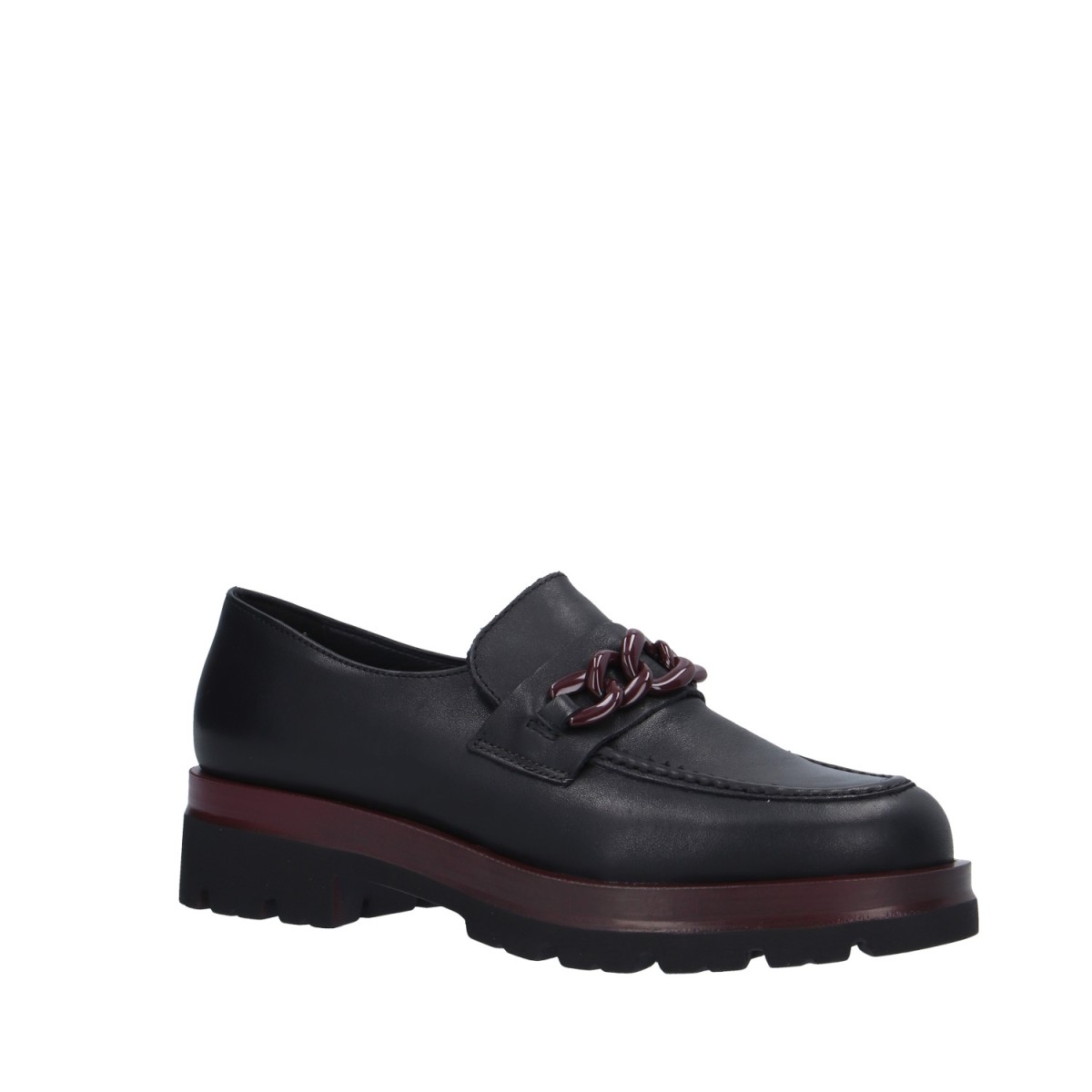 Igi&co Mocassino Nero/bordeaux Gomma 6686011