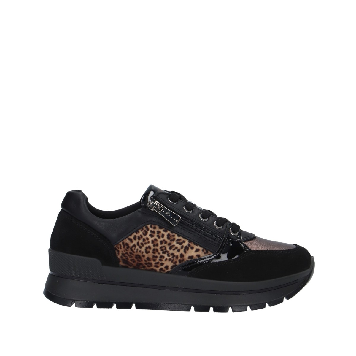 Igi&co Sneaker Nero/animalier Gomma 6673855