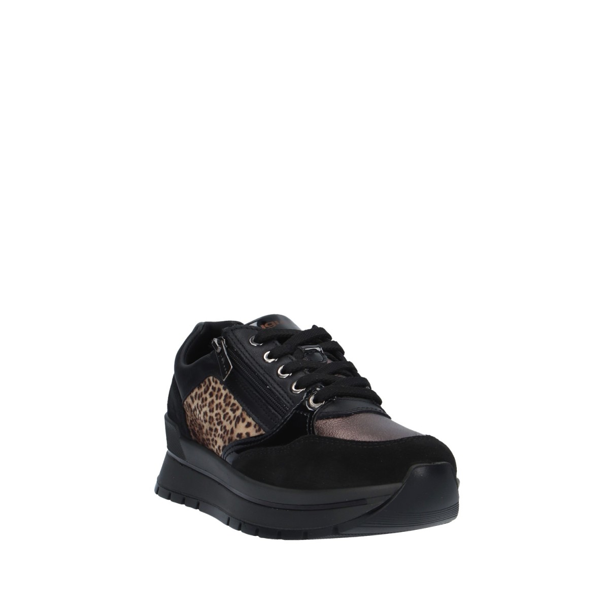 Igi&co Sneaker Nero/animalier Gomma 6673855