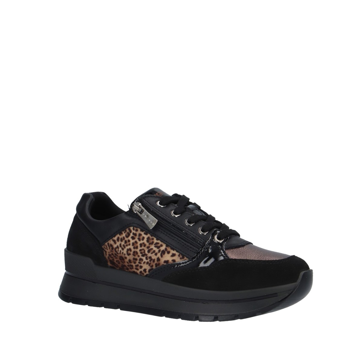 Igi&co Sneaker Nero/animalier Gomma 6673855