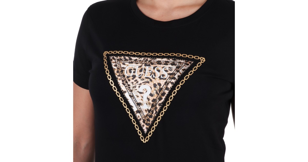 Guess T-shirt Nero W4YI40J1314