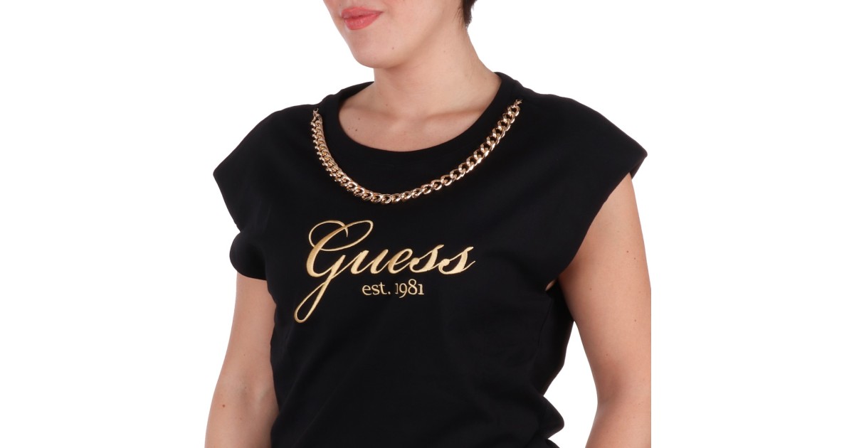 Guess T-shirt Nero W4YI16I3Z14