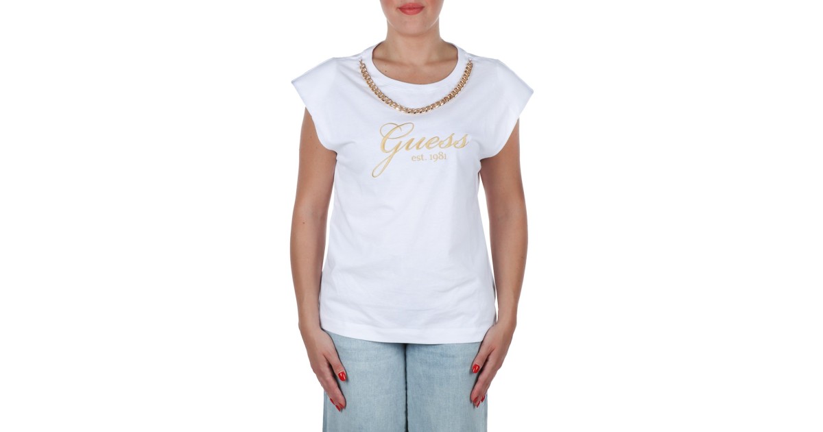 Guess T-shirt Bianco W4YI16I3Z14