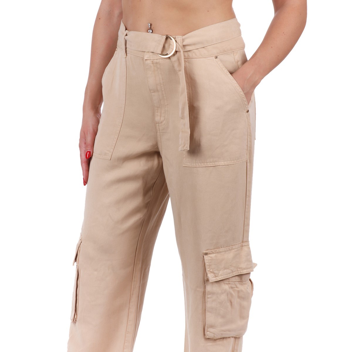 Guess Pantalone Beige W4YB51WDP85