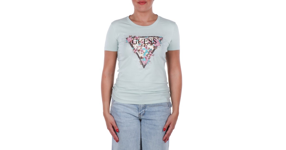 Guess T-shirt Menta W4YI26J1314