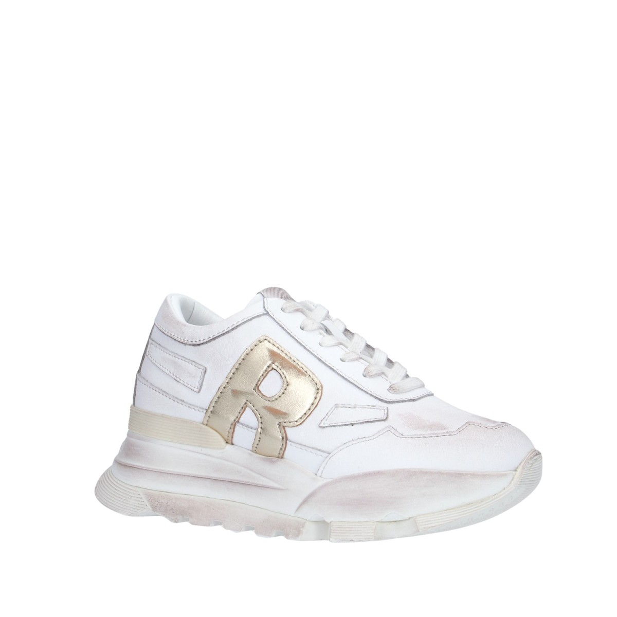 Rucoline Sneaker Bianco/oro Platform AKI