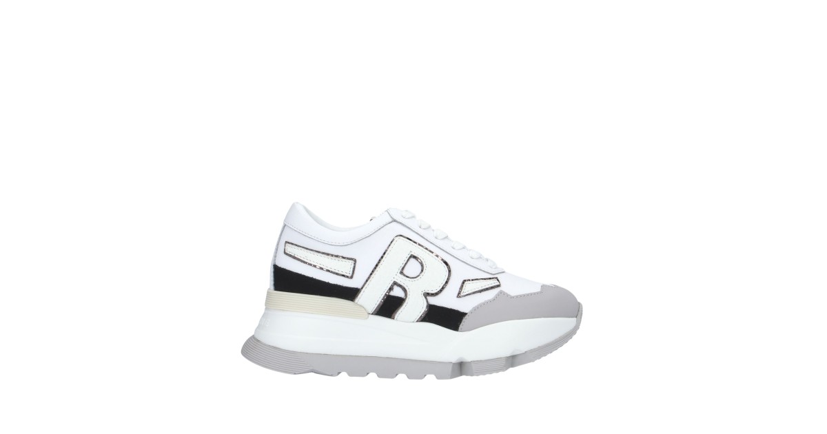 Rucoline Sneaker Bianco/argento Platform AKI