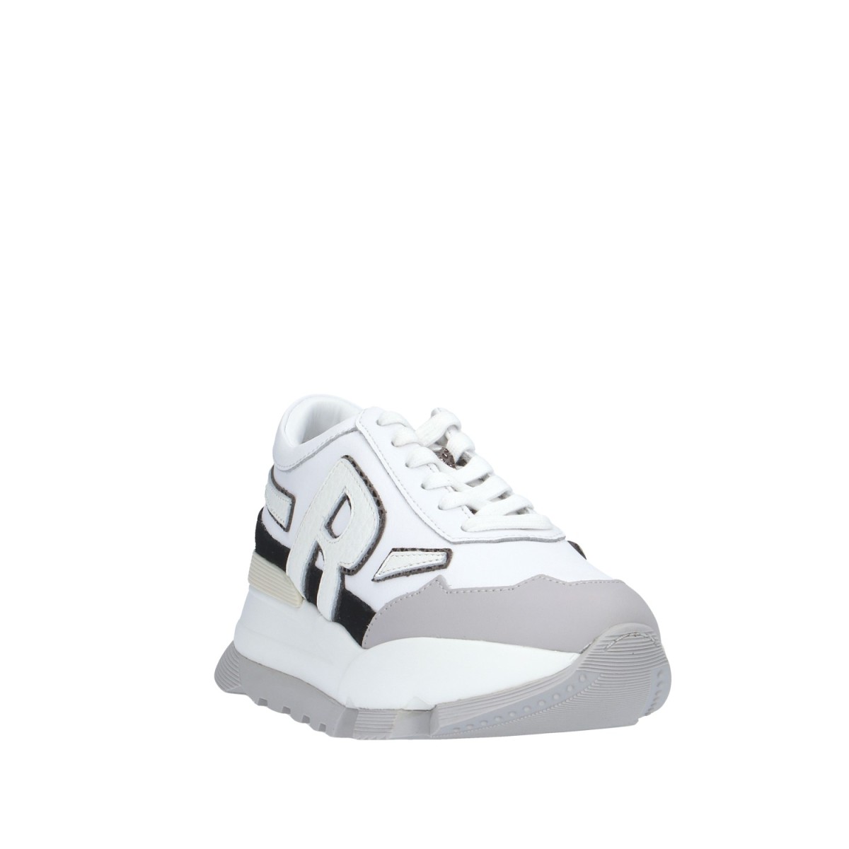 Rucoline Sneaker Bianco/argento Platform AKI