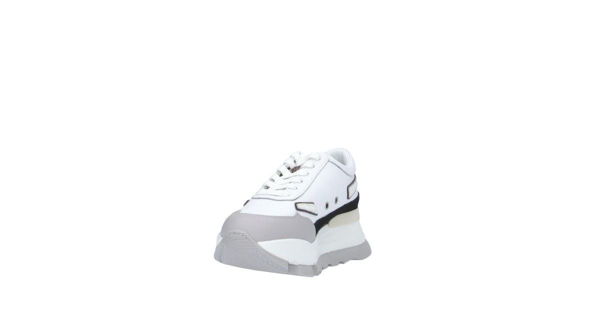 Rucoline Sneaker Bianco/argento Platform AKI