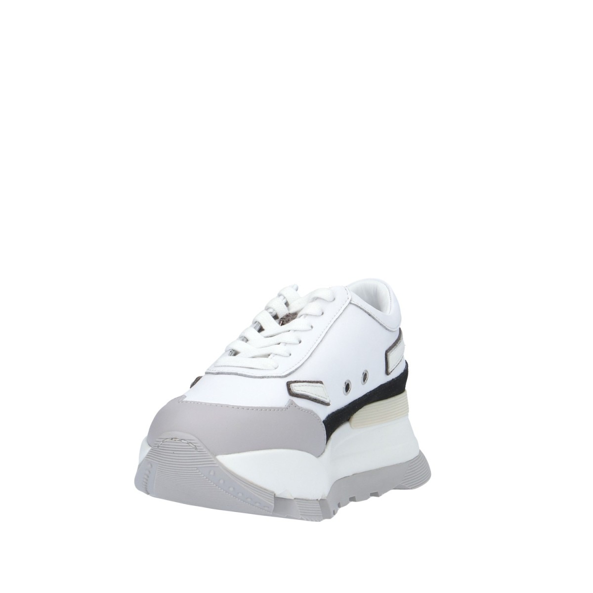 Rucoline Sneaker Bianco/argento Platform AKI