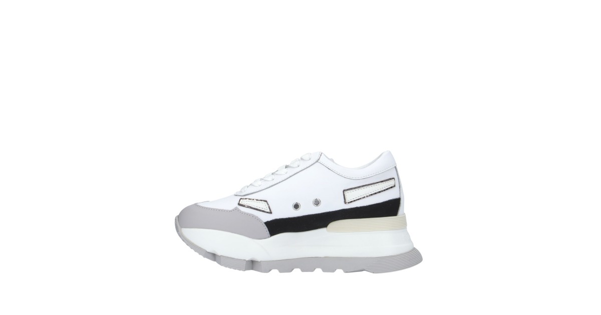 Rucoline Sneaker Bianco/argento Platform AKI