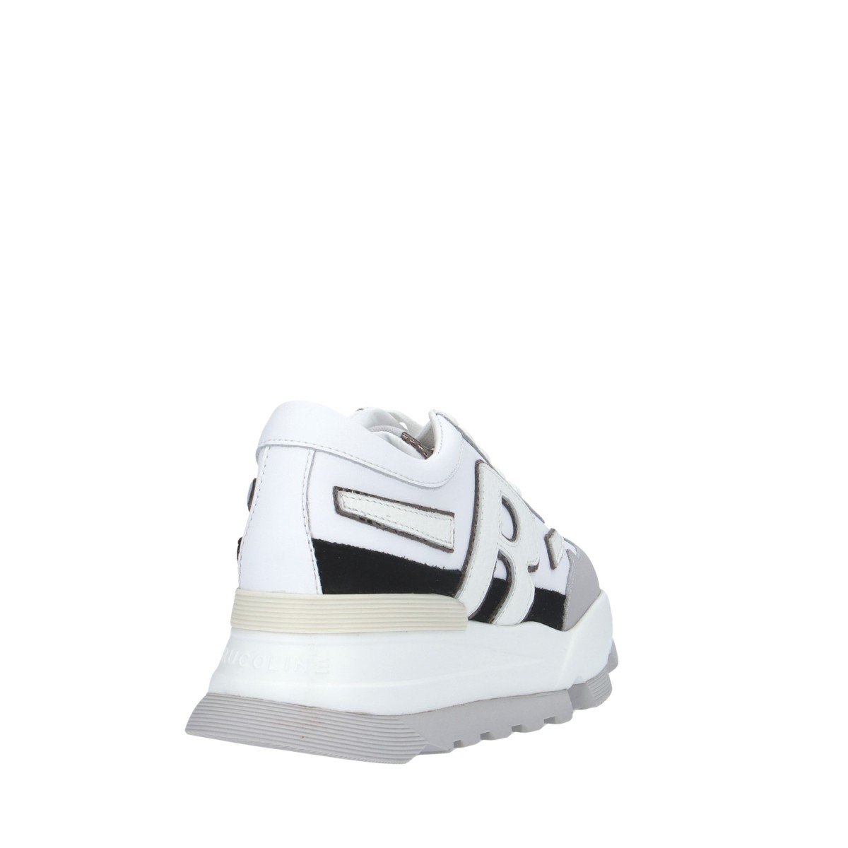 Rucoline Sneaker Bianco/argento Platform AKI