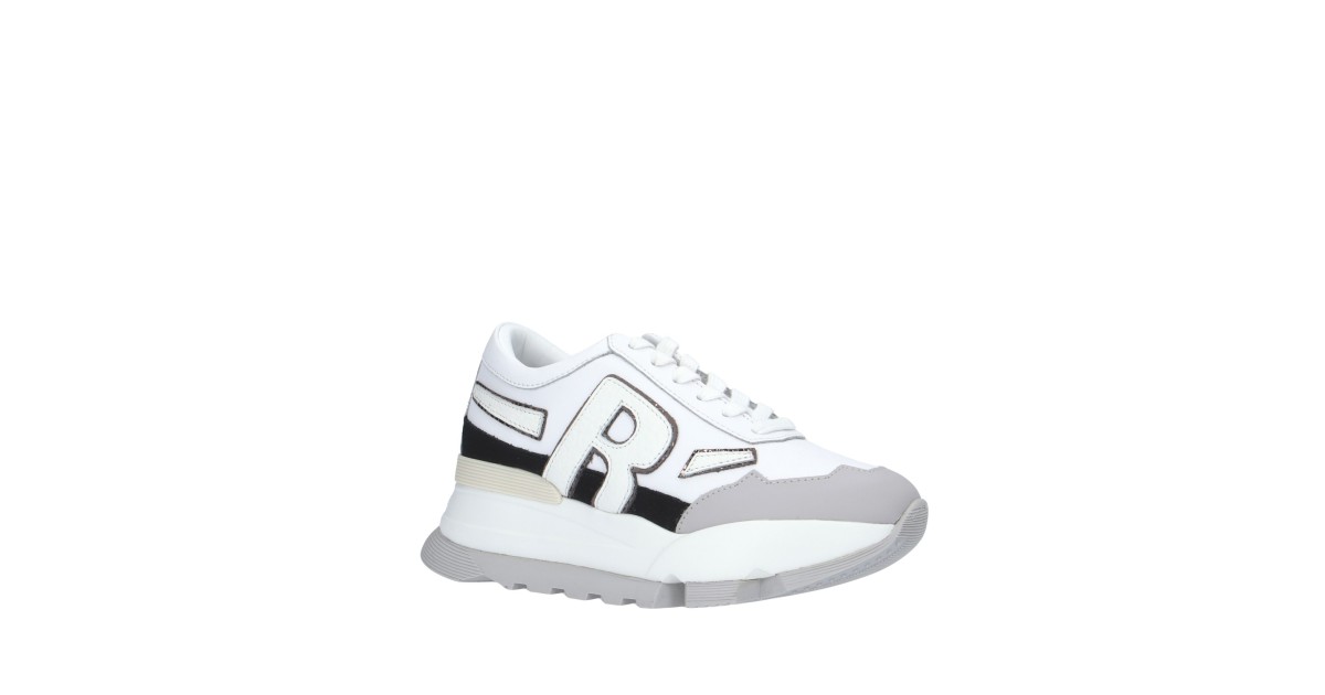 Rucoline Sneaker Bianco/argento Platform AKI