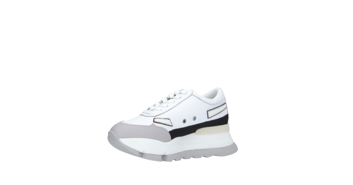 Rucoline Sneaker Bianco/argento Platform AKI