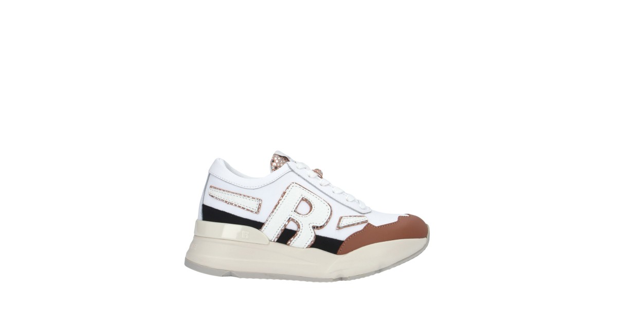 Rucoline Sneaker Bianco/cuoio Platform R-EVOLVE