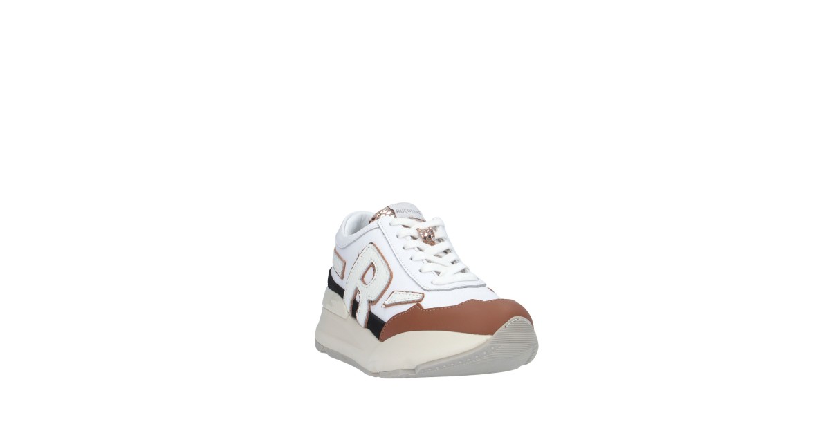 Rucoline Sneaker Bianco/cuoio Platform R-EVOLVE