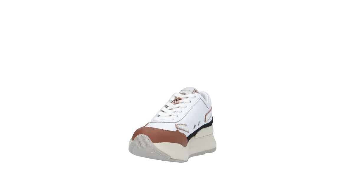 Rucoline Sneaker Bianco/cuoio Platform R-EVOLVE