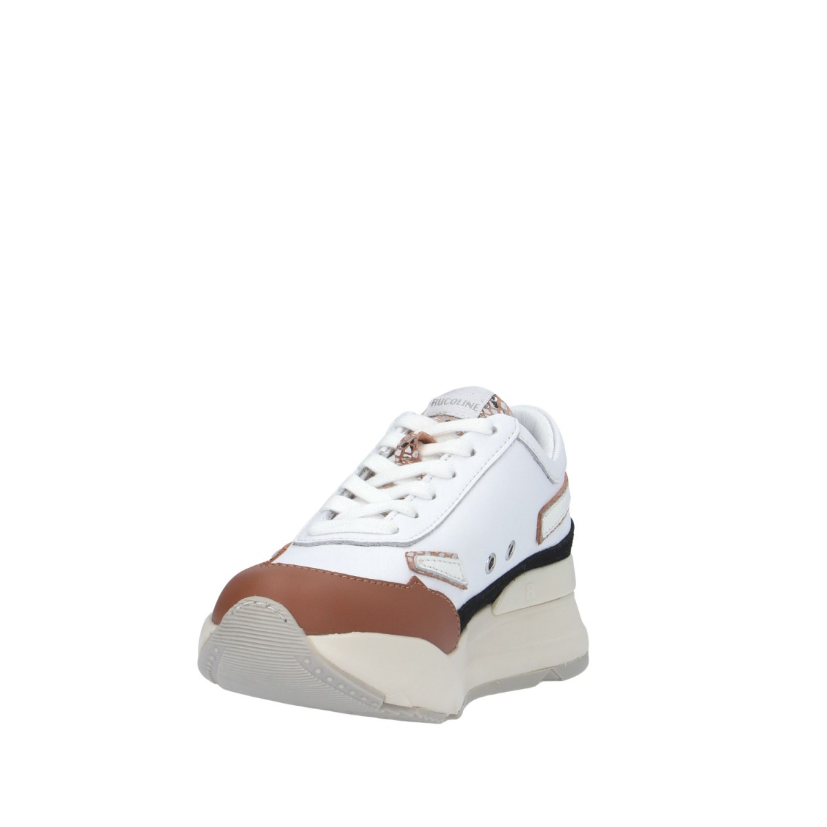 Rucoline Sneaker Bianco/cuoio Platform R-EVOLVE