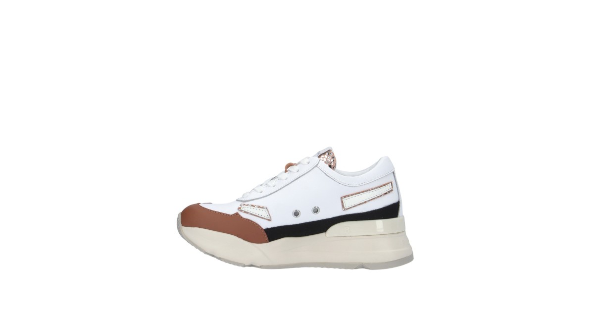 Rucoline Sneaker Bianco/cuoio Platform R-EVOLVE