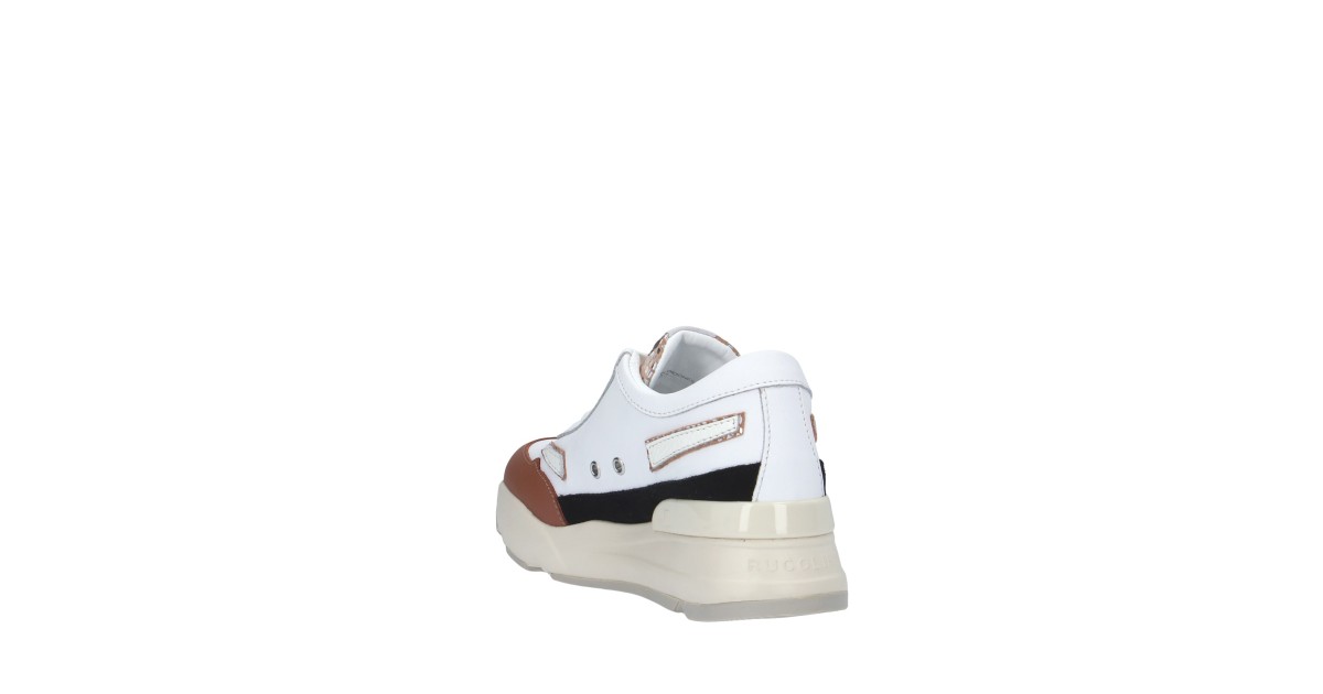 Rucoline Sneaker Bianco/cuoio Platform R-EVOLVE