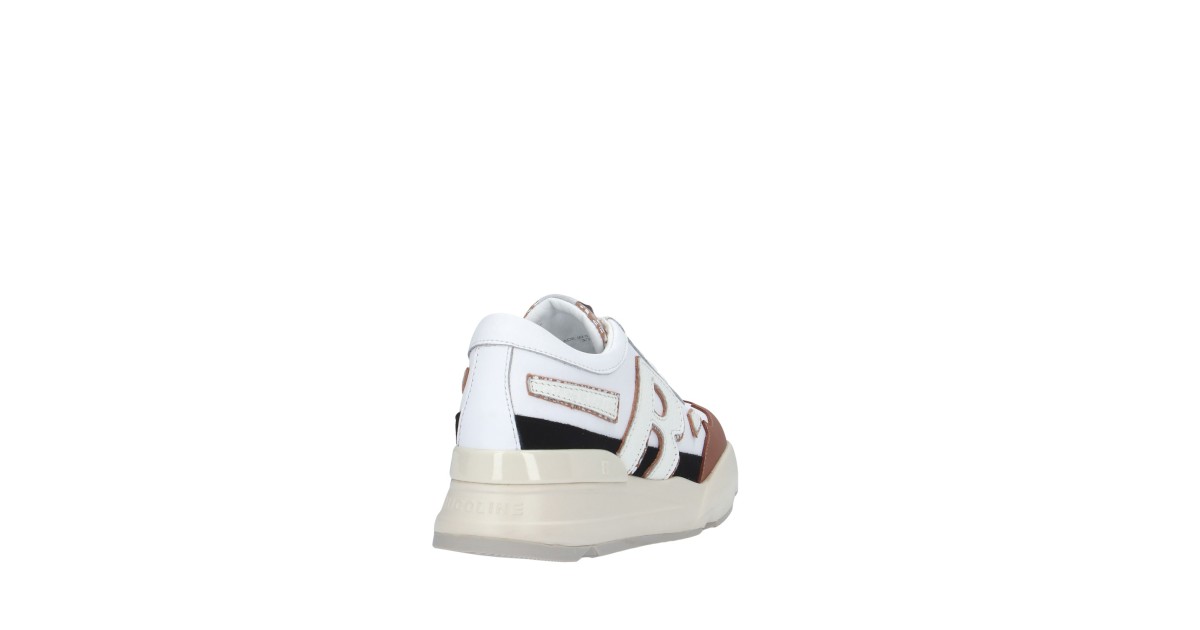 Rucoline Sneaker Bianco/cuoio Platform R-EVOLVE