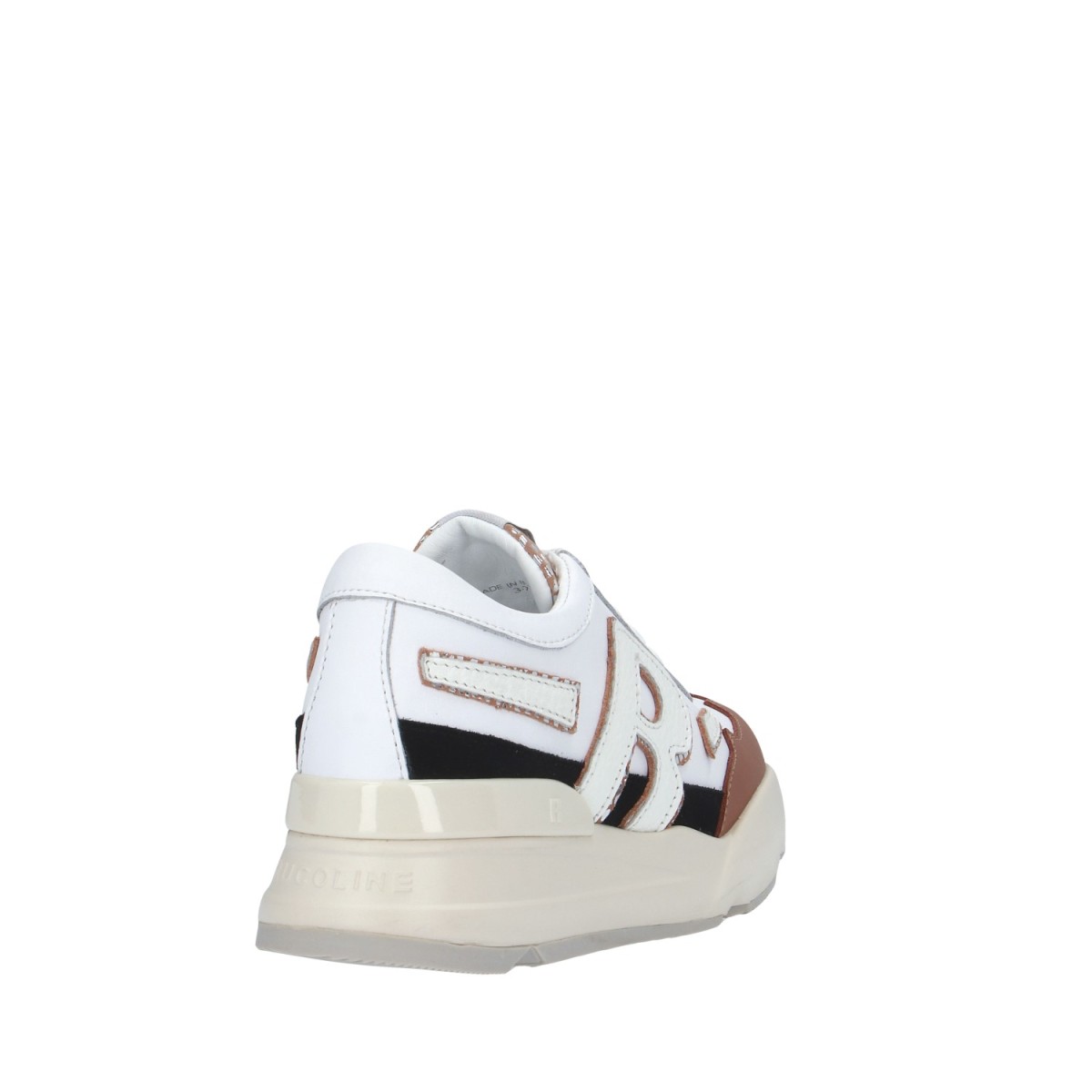 Rucoline Sneaker Bianco/cuoio Platform R-EVOLVE