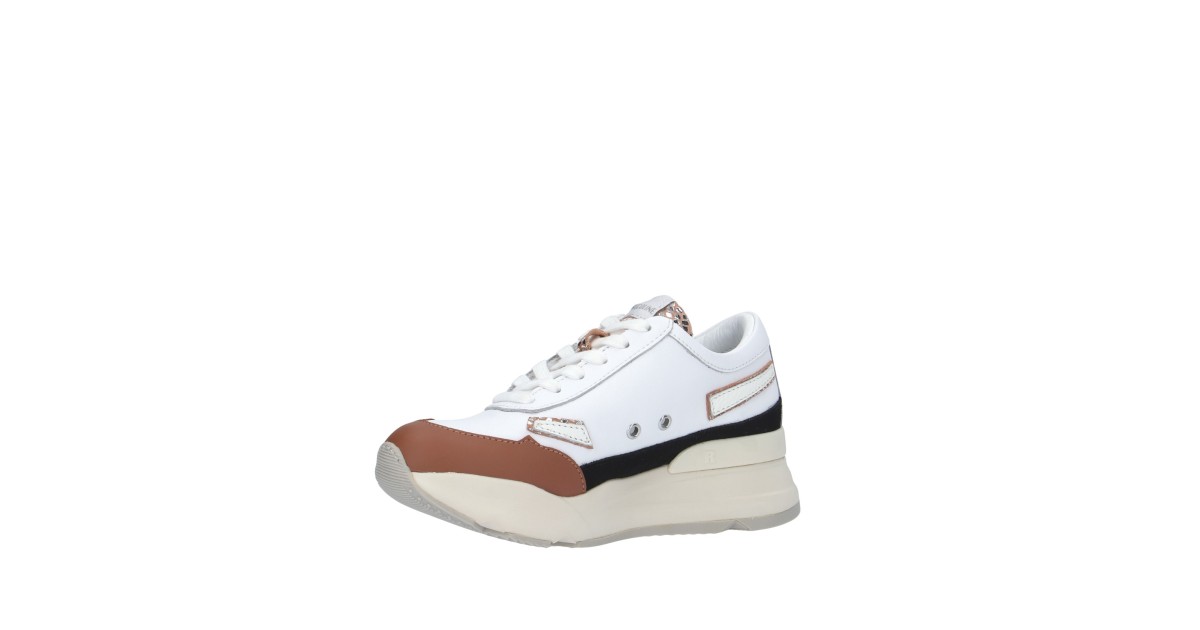 Rucoline Sneaker Bianco/cuoio Platform R-EVOLVE