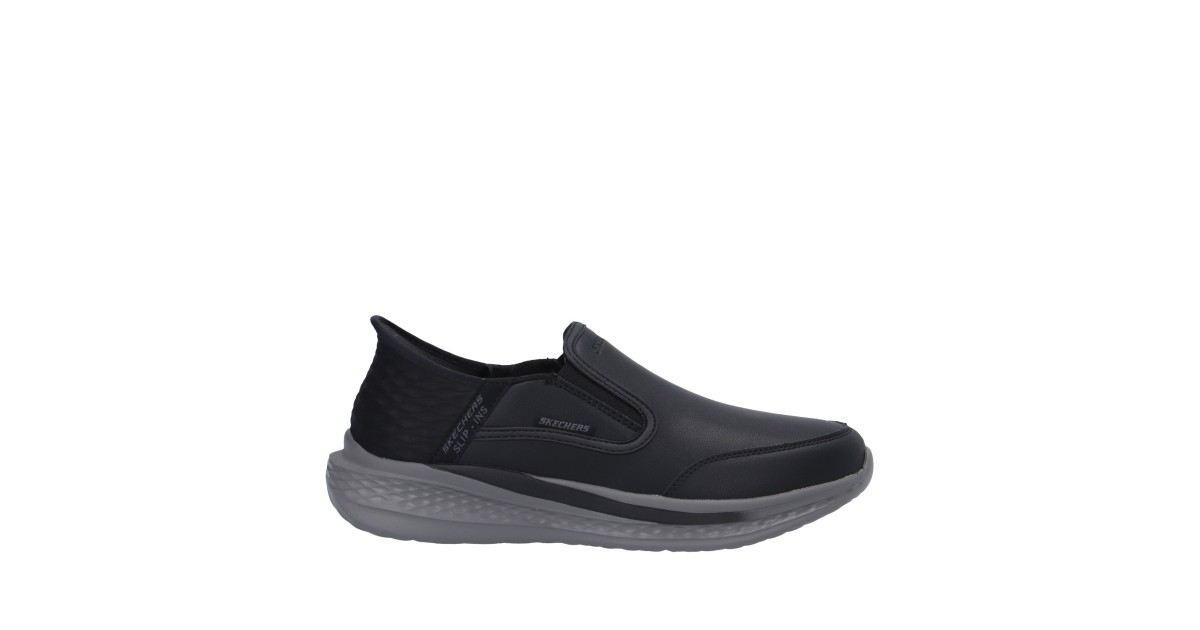 Skechers Slip on Nero Gomma 205237