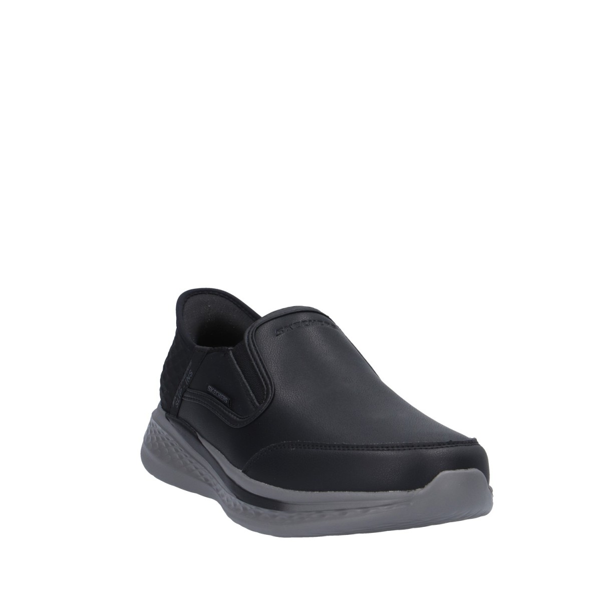 Skechers Slip on Nero Gomma 205237