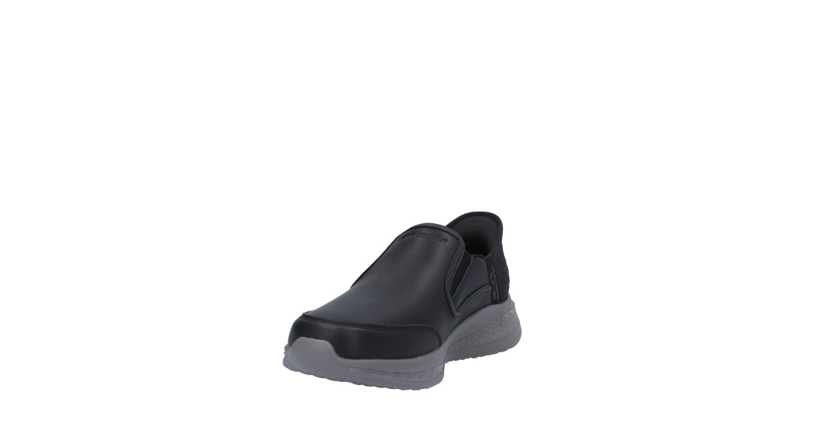 Skechers Slip on Nero Gomma 205237