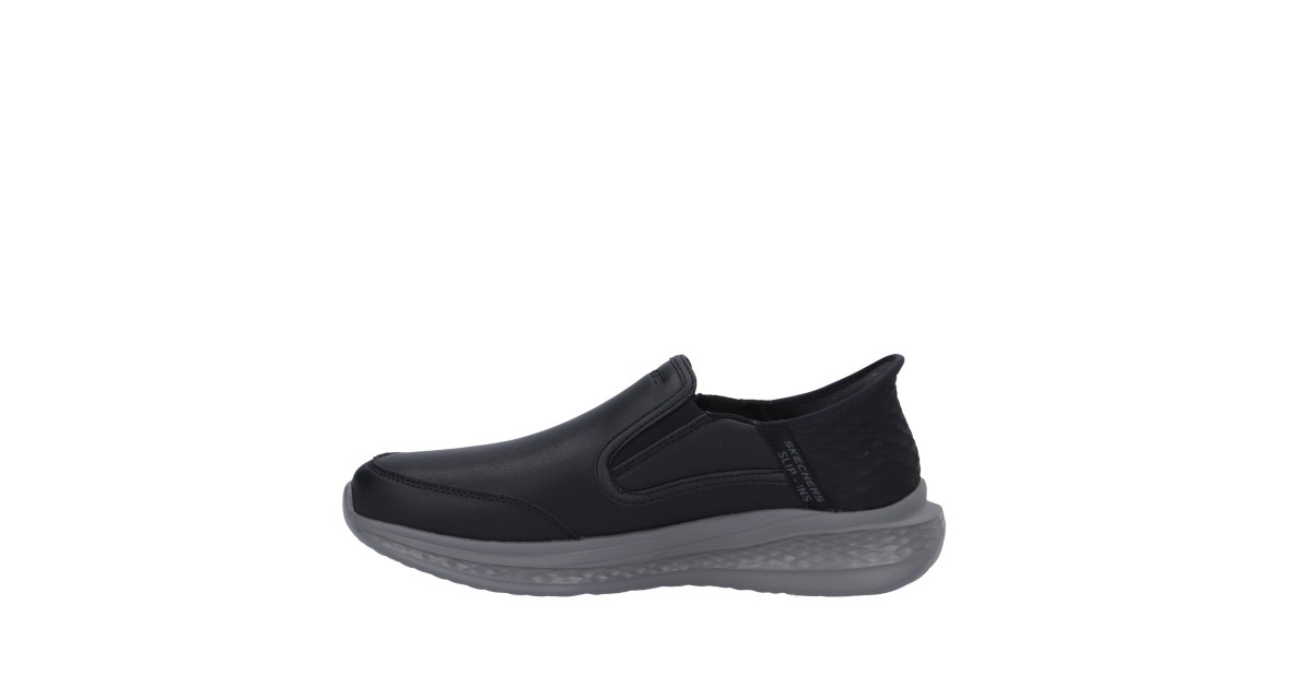 Skechers Slip on Nero Gomma 205237