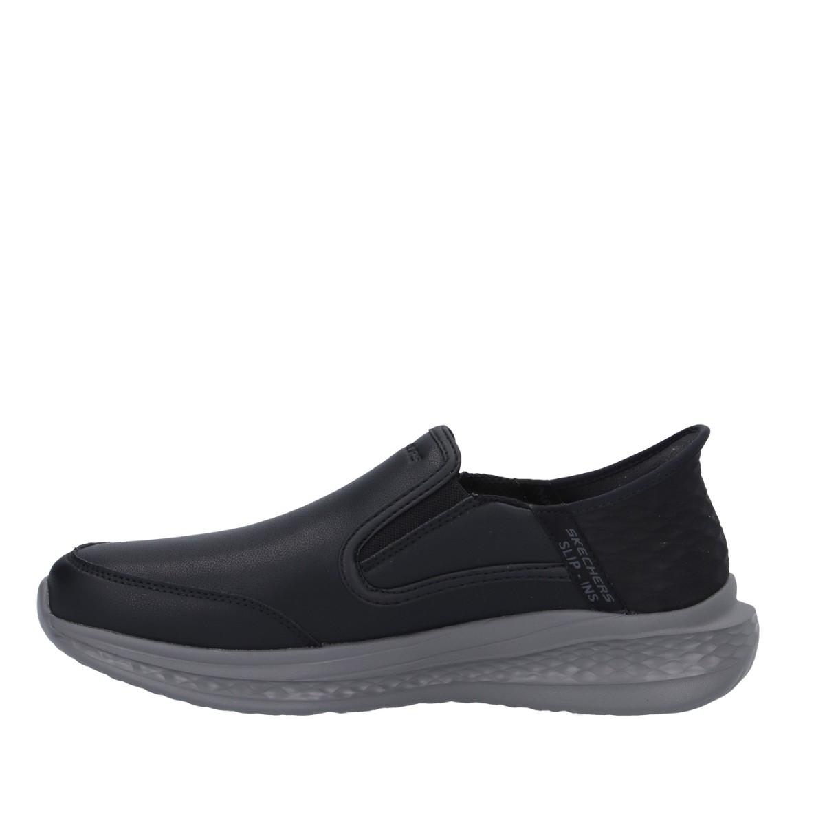 Skechers Slip on Nero Gomma 205237