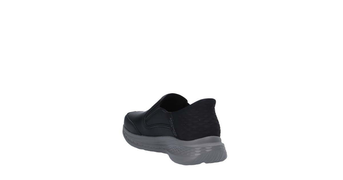 Skechers Slip on Nero Gomma 205237