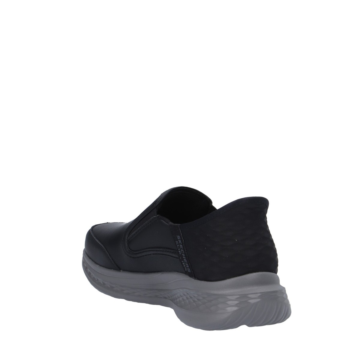 Skechers Slip on Nero Gomma 205237