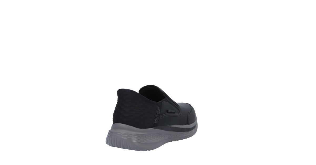 Skechers Slip on Nero Gomma 205237