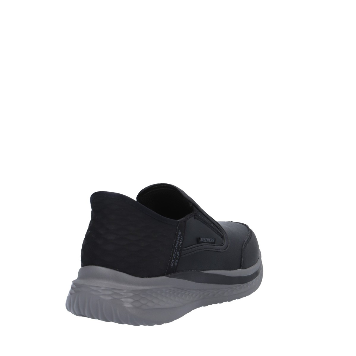 Skechers Slip on Nero Gomma 205237