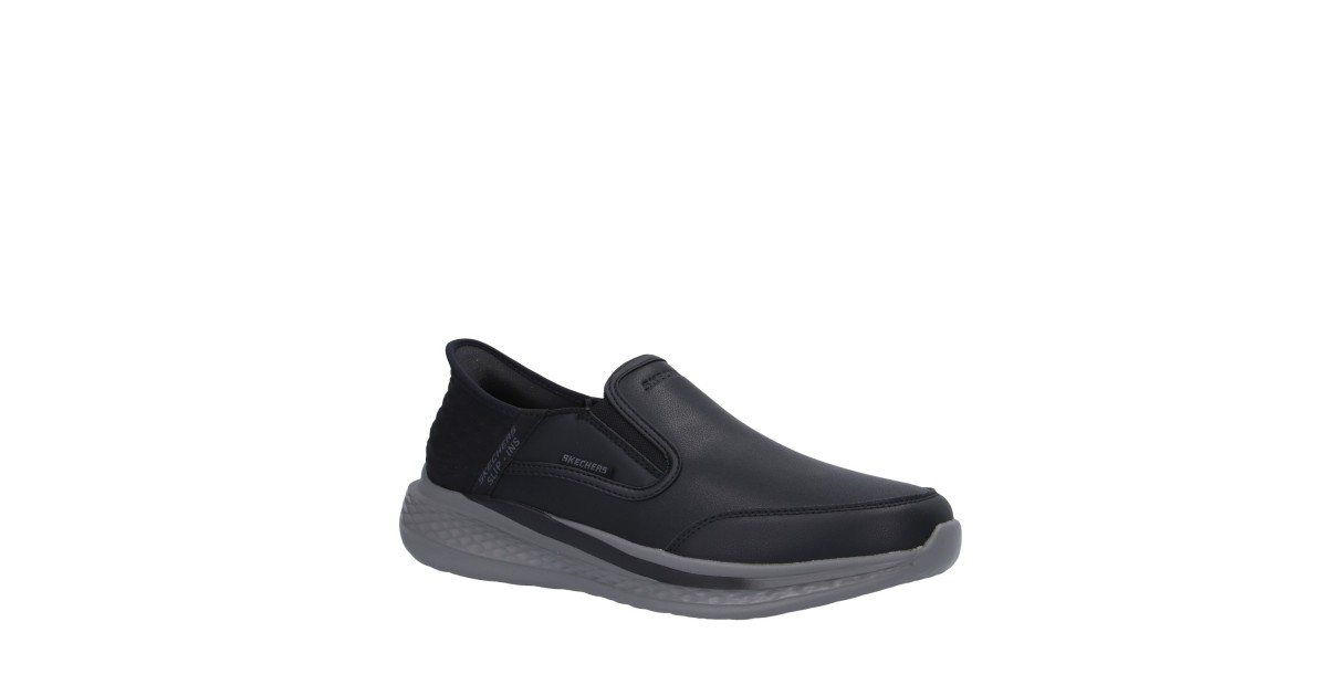 Skechers Slip on Nero Gomma 205237