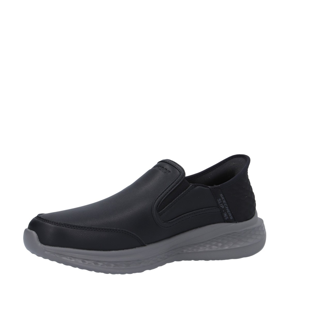 Skechers Slip on Nero Gomma 205237