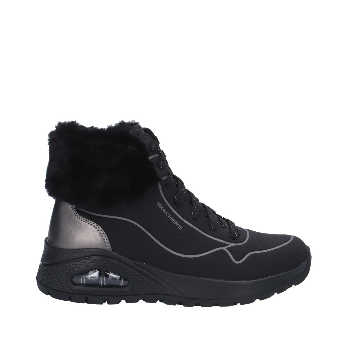 Skechers Sneaker alta Nero Gomma 167993