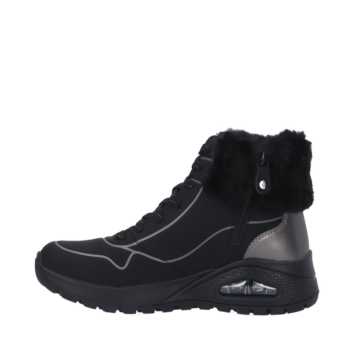 Skechers Sneaker alta Nero Gomma 167993