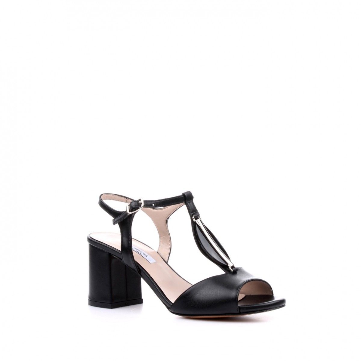 L'amour - Soft nero+vernice 956 - Heel sandal - GULLIVER COLLECTION