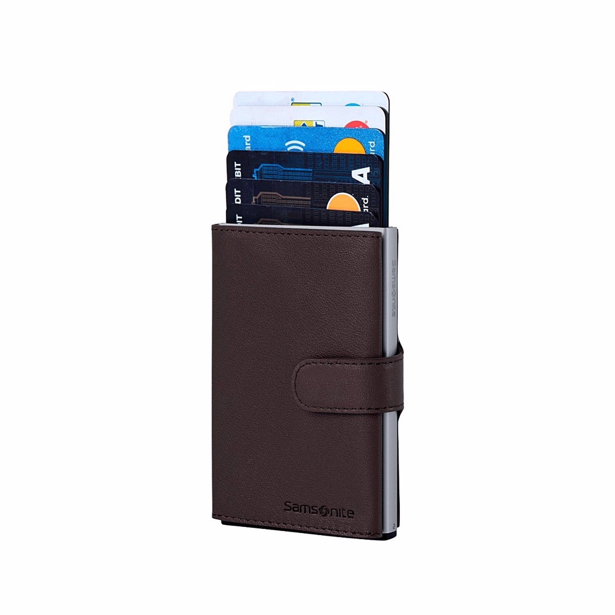 Samsonite PORTA CARTE Marrone Scuro