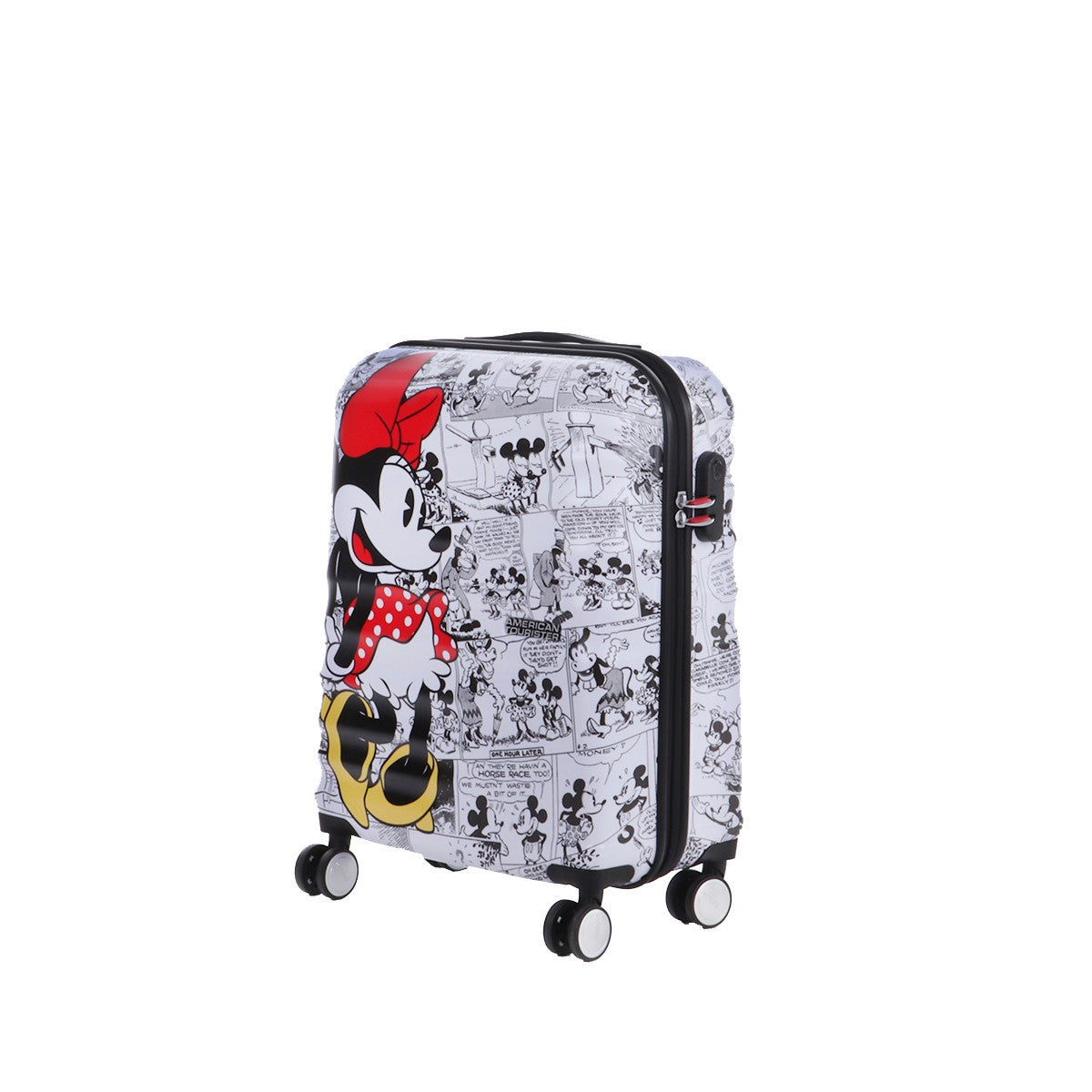 American Tourister By Samsonite SPINNER CABINA 4 RUOTE Minnie Comics White