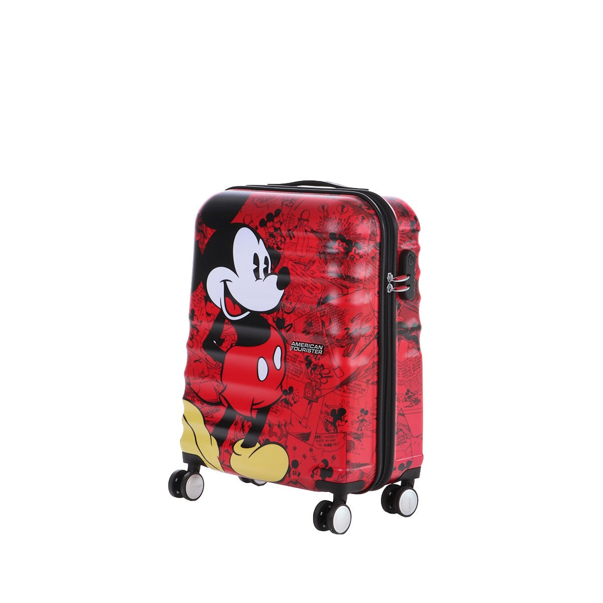 American Tourister By Samsonite SPINNER CABINA 4 RUOTE Mickey Comics Red