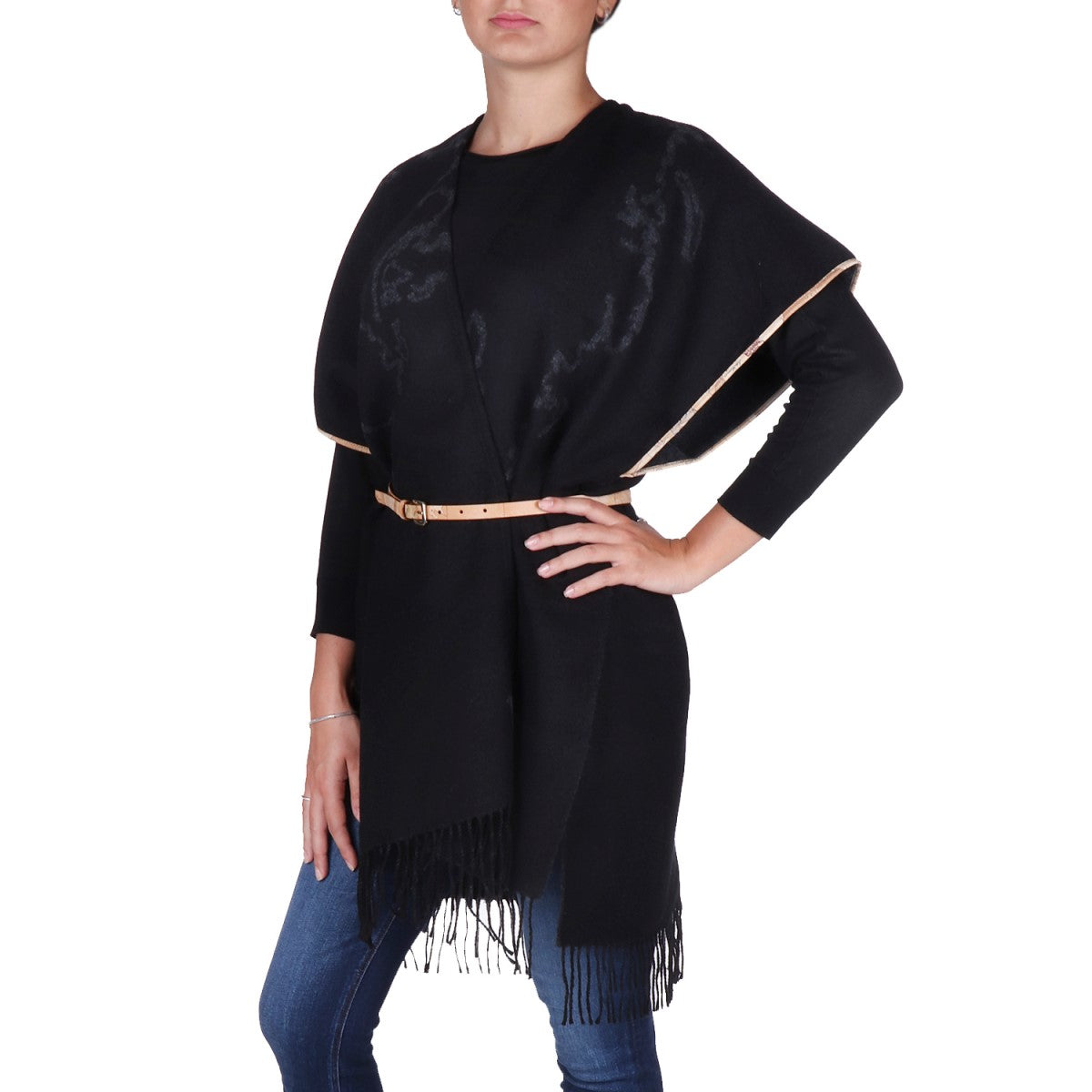 Alviero Martini - 1^ Classe PONCHO Nero