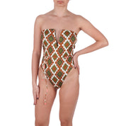 Mefui MONOKINI Marrone/verde