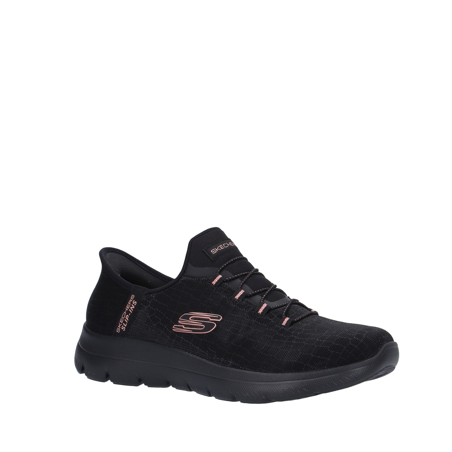 Skechers SLIP ON Nero/oro