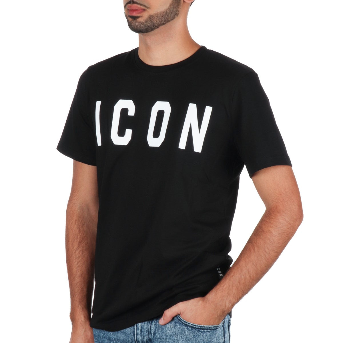 Icon T-SHIRT Nero/panna