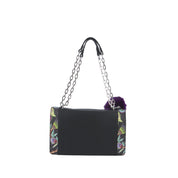 Pash Bag BORSA A SPALLA Nero/fiori