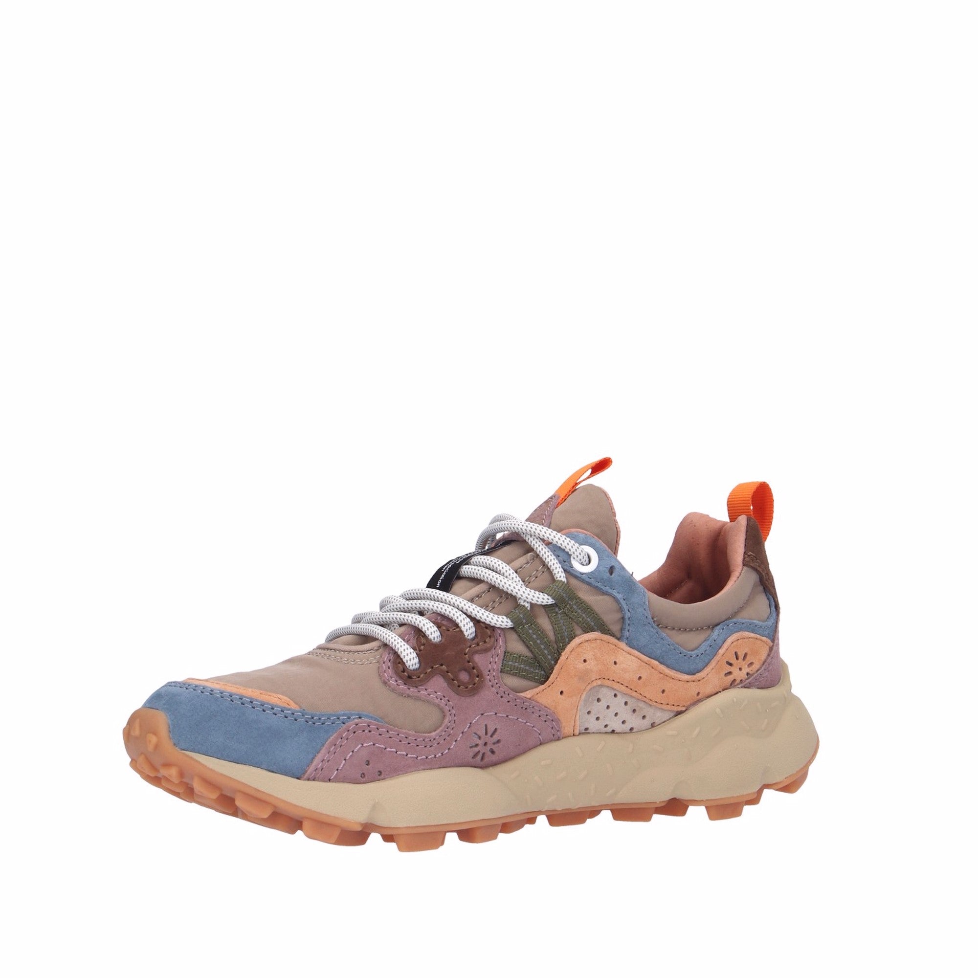 Flower Mountain SNEAKER Petrolio/papaya